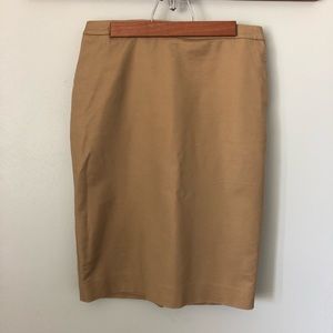 Tan Pencil Skirt